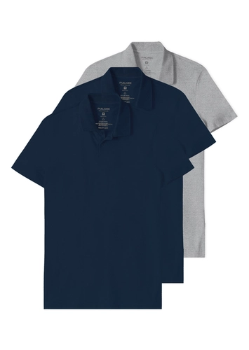 Kit com 3 Camisetas Polo Masculina Malwee 1000004430