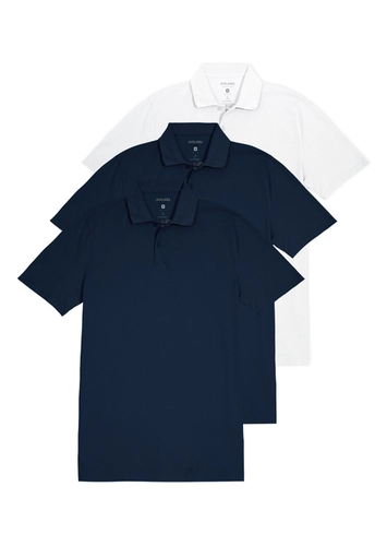 Kit com 3 Camisetas Polo Masculina Malwee 1000004425