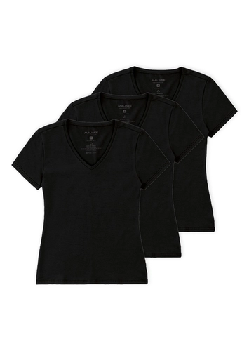Kit com 3 Camisetas Feminina Malwee 1000004502