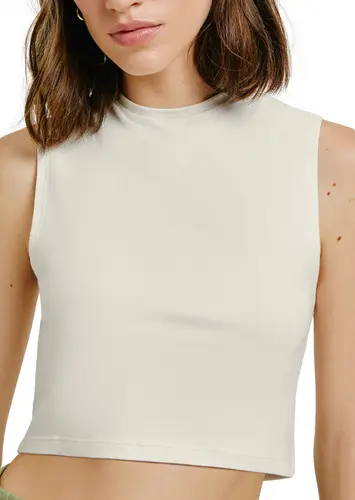 Blusa Feminina Regata Cropped Hering 4alk