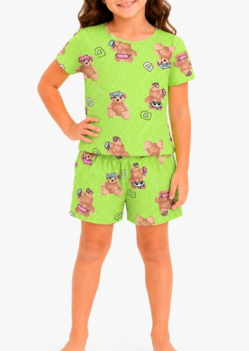 Pijama Infantil Menina Curto Malwee 1000120226