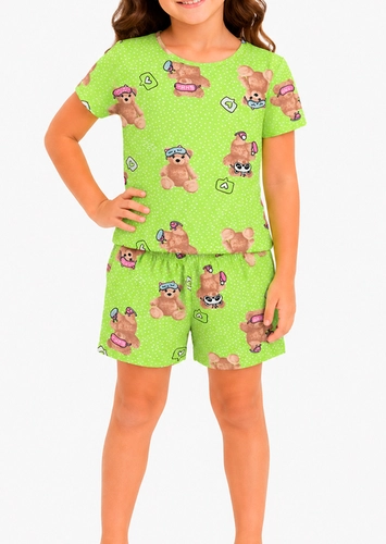 Pijama Infantil Menina Curto Malwee 1000120226