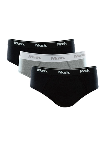 Kit com 3 Cuecas Slip Mash 010.04e Plus Size