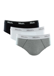 Kit com 3 Cuecas Slip Mash 010.04e Plus Size