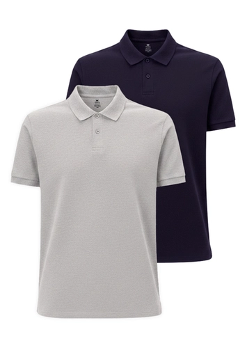 Kit com 2 Camisetas Polo Masculina Hering N3a7