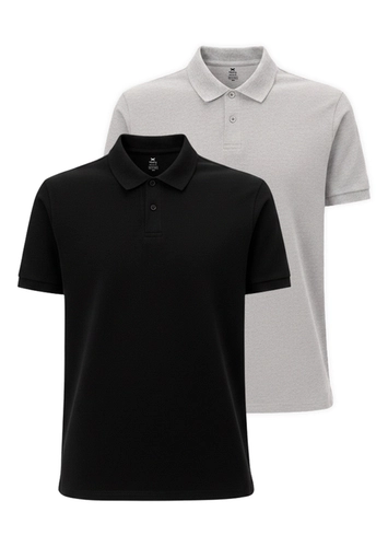 Kit com 2 Camisetas Polo Masculina Hering N3a7