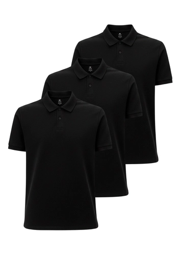 Kit com 3 Camisetas Polo Masculina Hering N3a7