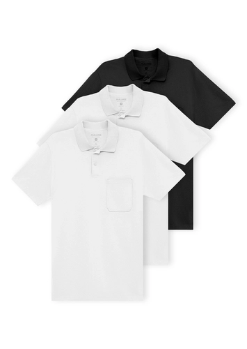 Kit com 3 Camisetas Polo Masculina Malwee 1000004429