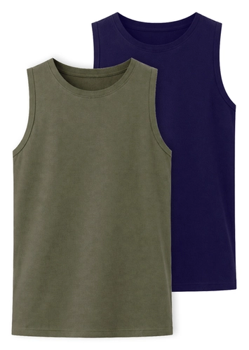 Kit com 2 Camisetas Regata Masculina Hering 0111