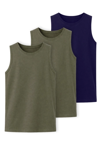 Kit com 3 Camisetas Regata Masculina Hering 0111