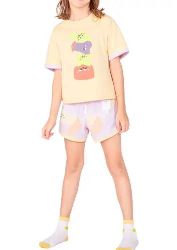 Pijama Infantil Menina Curto Hering 56l4