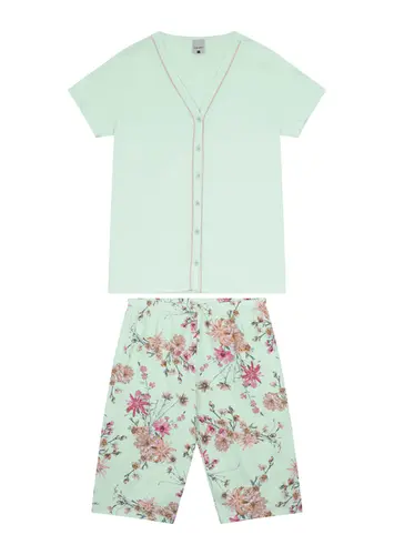 Pijama Feminino Curto com Abertura Malwee 1000121151