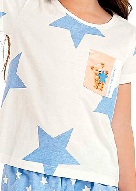 Pijama Infantil Menina Curto Cor com Amor 2050051
