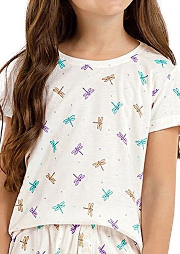 Pijama Infantil Menina Curto Cor com Amor 2050053