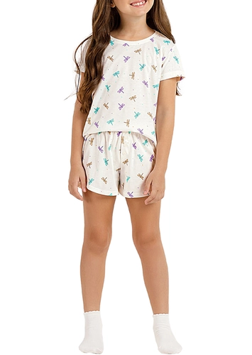 Pijama Infantil Menina Curto Cor com Amor 2050053