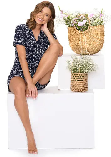 Pijama Feminino Curto com Abertura Podiun 255068