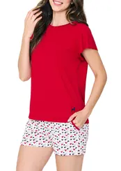 Pijama Feminino Curto Podiun 255093