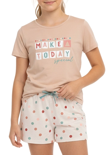 Pijama Infantil Menina Curto Malwee 1000122402