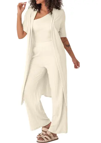 メゾンドルチェ　wavy cardigan/ivory 816288_cardigan-feminino-amplo