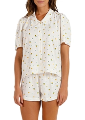 Pijama Feminino Curto com Abertura Cor com Amor 2010357