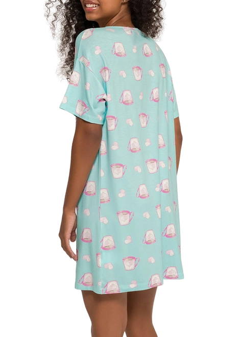 Camisola Feminina Curta Espaço Pijama 4010261