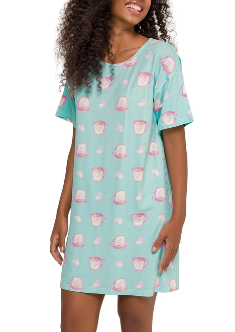 Camisola Feminina Curta Espaço Pijama 4010261