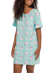 Camisola Feminina Curta Espaço Pijama 4010261