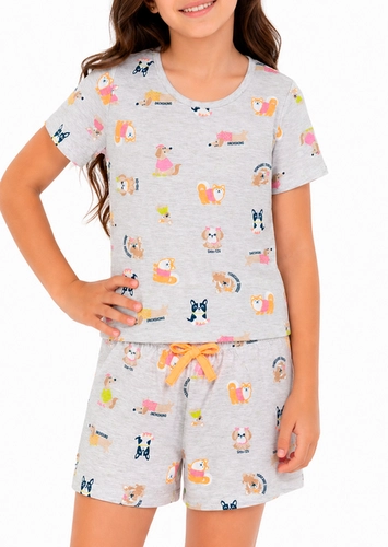 Pijama Infantil Menina Curto Malwee 1000122802