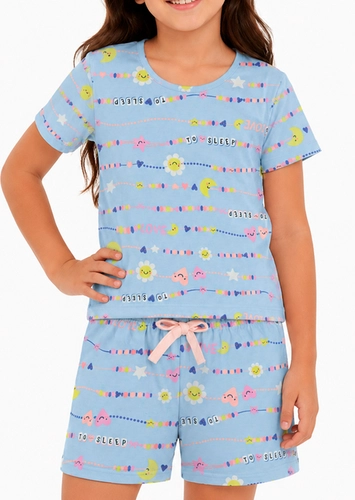 Pijama Infantil Menina Curto Malwee 1000122802