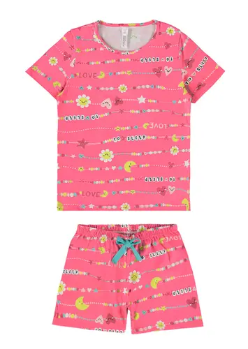 Pijama Infantil Menina Curto Malwee 1000122802