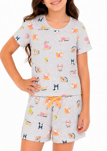 Pijama Infantil Menina Curto Malwee 1000122802