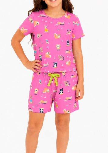 Pijama Infantil Menina Curto Malwee 1000122802