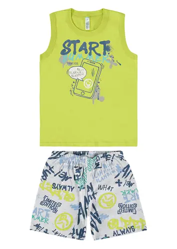 Pijama Infantil Menino Curto Malwee 1000122842