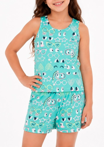 Pijama Infantil Menina Curto Malwee 1000125124