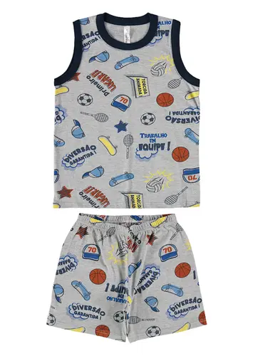 Pijama Infantil Menino Curto Malwee 1000125127
