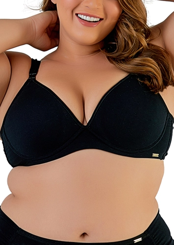 Sutiã com Aro e Bojo Love Secret 813101 Plus Size