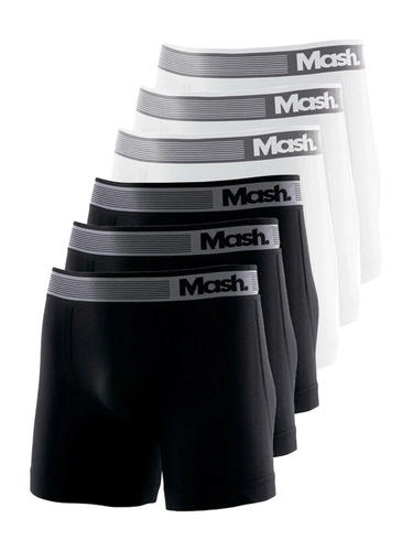 Kit com 6 Cuecas Boxer Mash 710.01