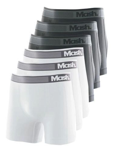 Kit com 6 Cuecas Boxer Mash 710.01