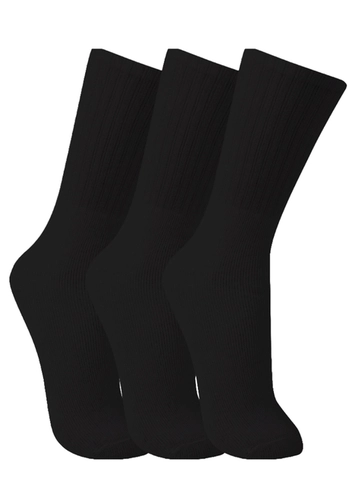 Kit 3 Pares de Meias Esportivas Cano Longo 6313 loading=