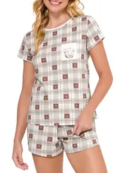 Pijama Feminino Curto Espaço Pijama 4010141