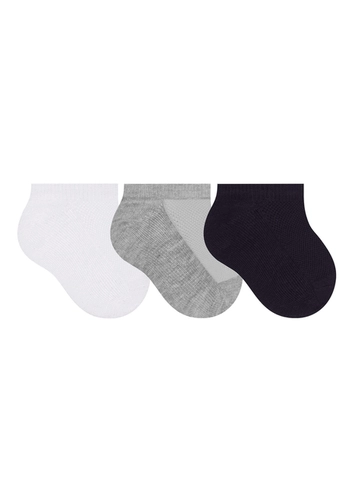 Kit 3 Pares de Meias Bebê Invisível Selene 1930-001
