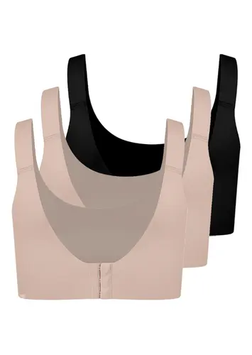 Kit com 3 Sutiãs sem Aro e sem Bojo Hope 22850
