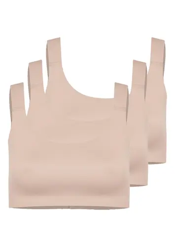 Kit com 3 Sutiãs sem Aro e sem Bojo Hope 22850