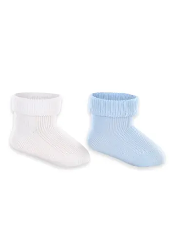 Kit 2 Pares de Meias Bebê Cano Médio Lupo 2002-088