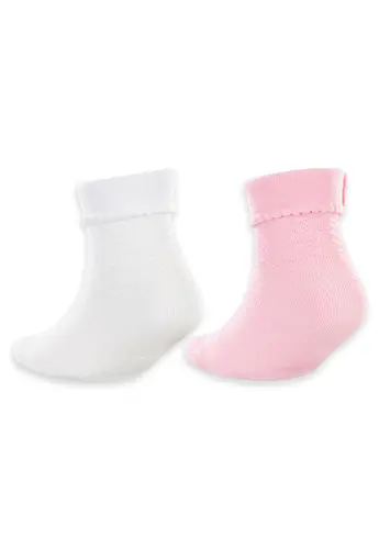 Kit 2 Pares de Meias Bebê Cano Médio Lupo 2035-088