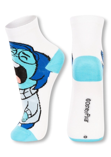 Meia Infantil Cano Médio Divertidamente Lupo 2403-002