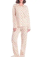 Pijama Feminino Longo com Abertura Espaço Pijama 4010093