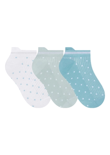 Kit 3 Pares de Meias Cano Curto Selene 7360-001