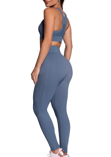 Look Top Feminino Nadador Selene 20962-002 + Legging Feminina Selene 20960-002