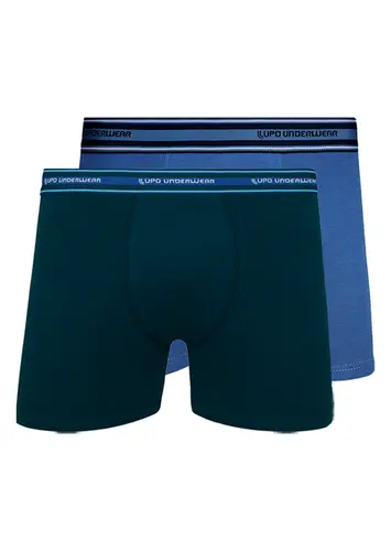 Kit com 2 Cuecas Boxer Lupo 523-003